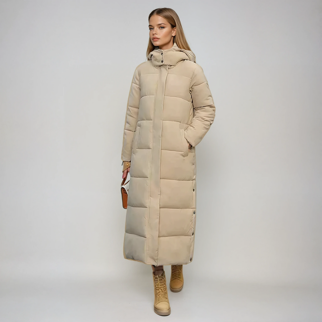Damen Daunenjacke mit hannah für kalte Tage im Alltag - Beige