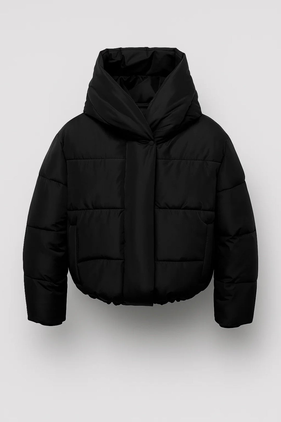 Damen Daunenjacke mit kuschelige für kalte Tage - Schwarz