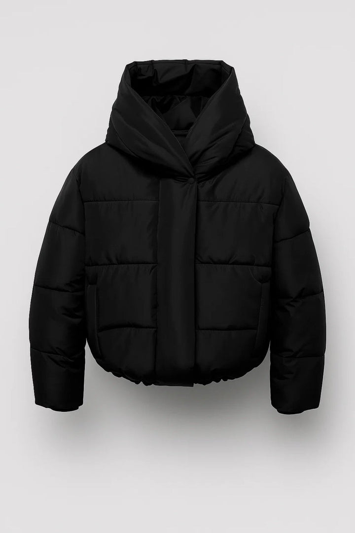 Damen Daunenjacke mit kuschelige für kalte Tage - Schwarz