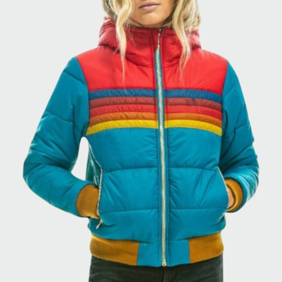 Damen Daunenjacke mit wasserdichter Oberfläche und Winter-Design - Marineblau
