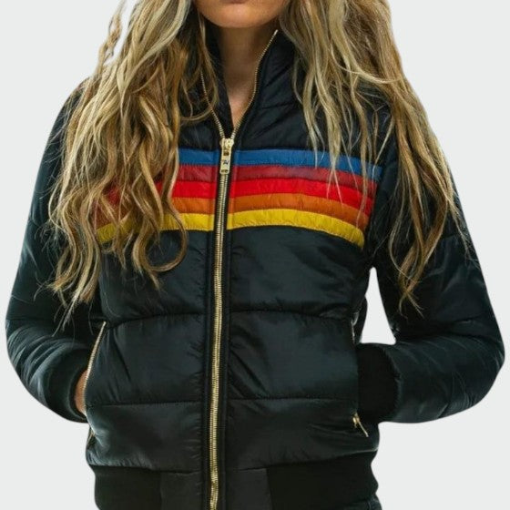 Damen Daunenjacke mit wasserdichter Oberfläche und Winter-Design - Marineblau