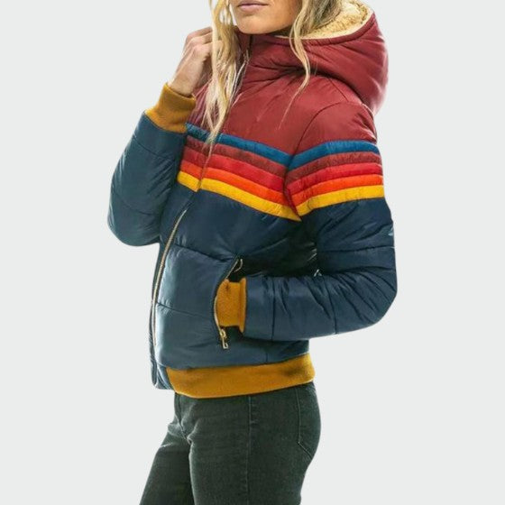 Damen Daunenjacke mit wasserdichter Oberfläche und Winter-Design - Marineblau