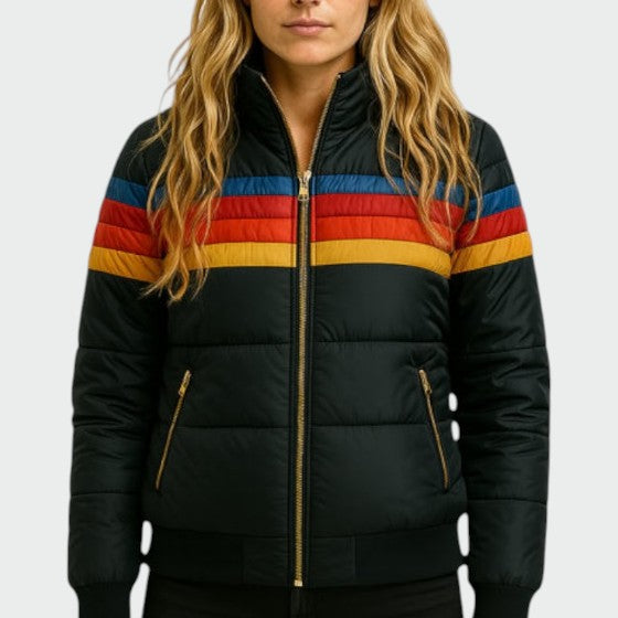 Damen Daunenjacke mit wasserdichter Oberfläche und Winter-Design - Marineblau