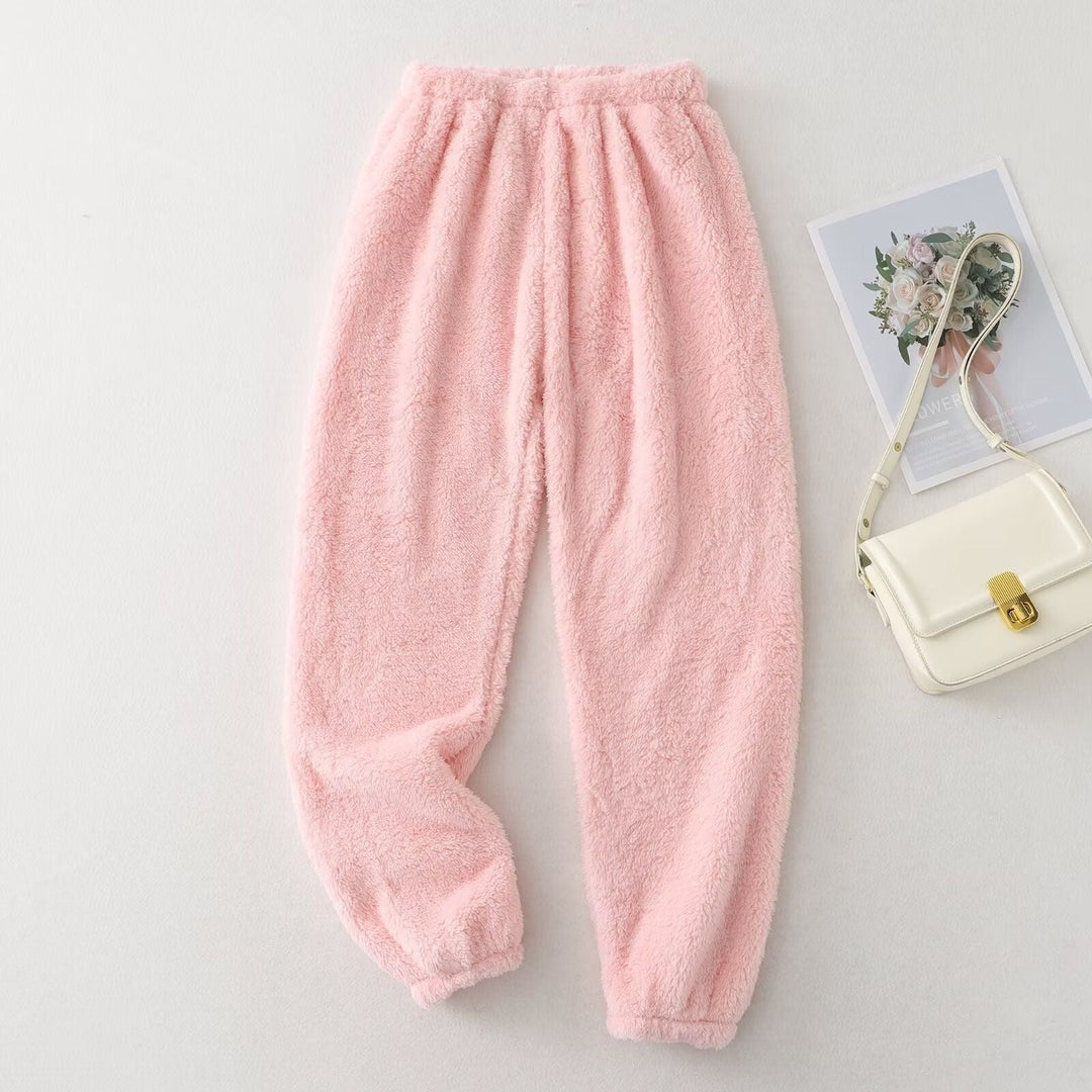Damen Fleecehose mit Fleece-Futter für den Alltag - Rosa