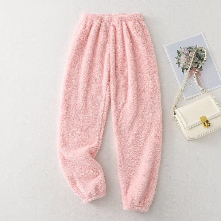 Damen Fleecehose mit Fleece-Futter für den Alltag - Rosa