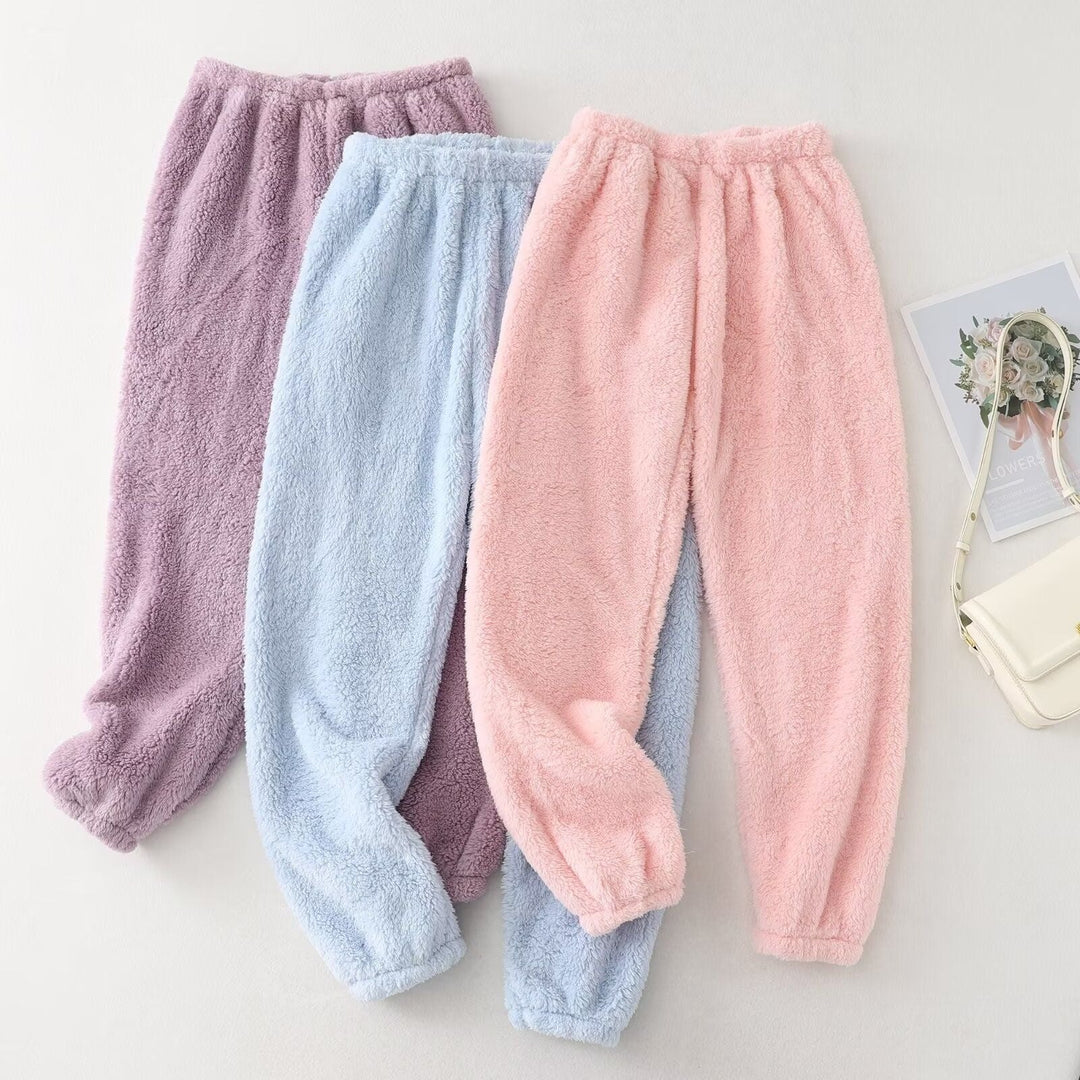 Damen Fleecehose mit Fleece-Futter für den Alltag - Blau