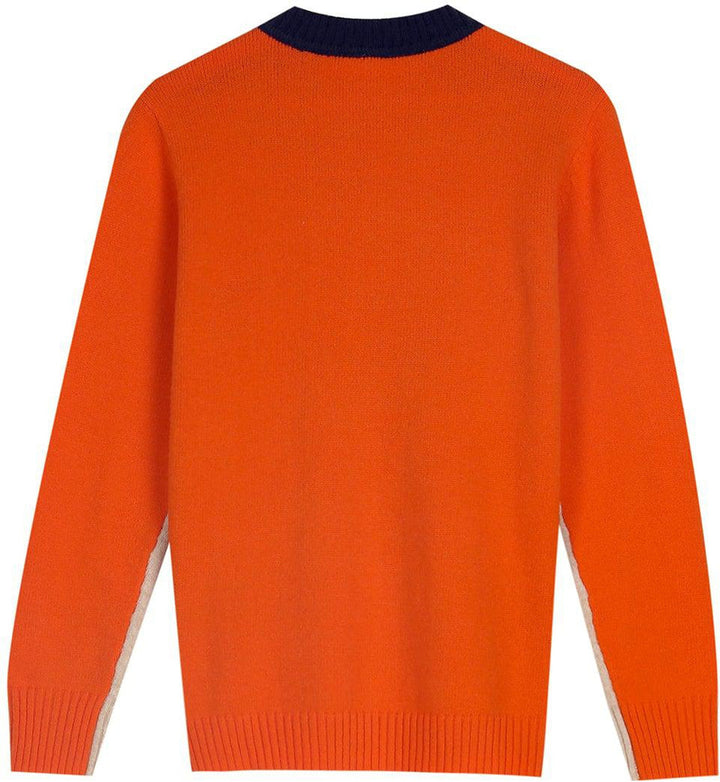Damen gestreifter Pullover mit Farbblöcken