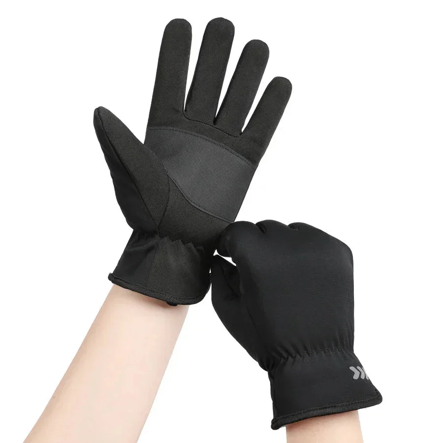 Damen Handschuhe mit wasserdichter Oberfläche und Touchscreen - Grau