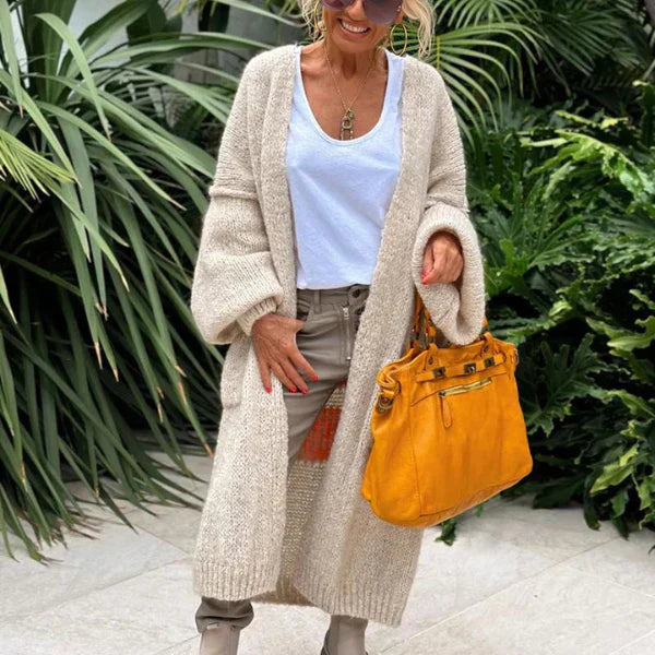 Damen Jacke mit klarem Schnitt für Alltag und Freizeit - Beige