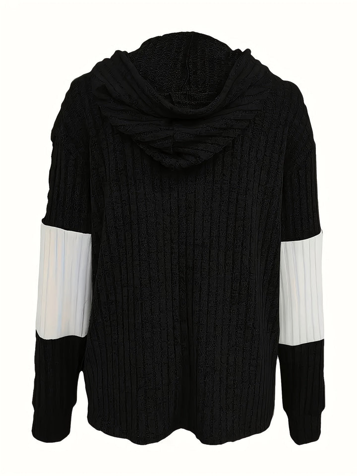 Tamara | Textured Hooded Zip Jacket