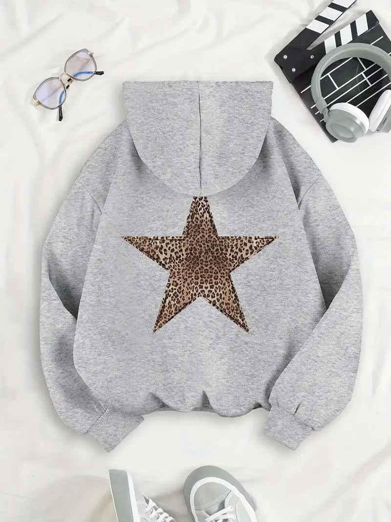 Damen Kapuzenpullover mit hoodie für kalte Tage - Blau