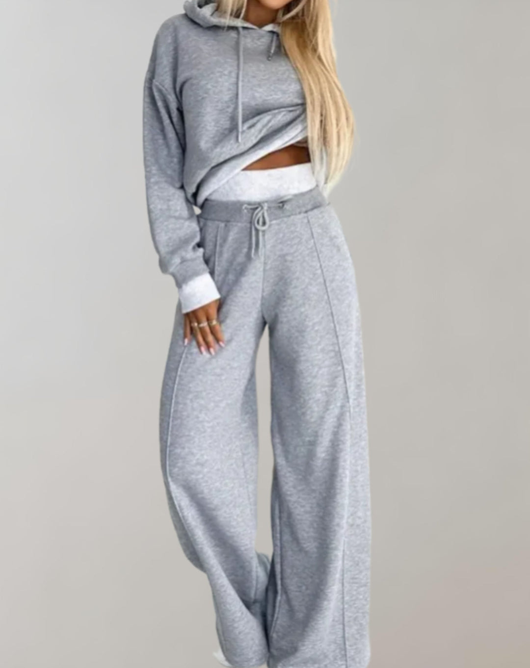Damen Kapuzenpullover mit Kapuze für den Alltag - Schwarz