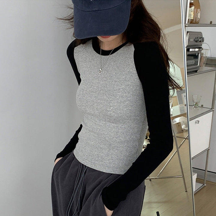 Damen Minikleid mit Knopfleiste und langen Ärmeln - Schwarz
