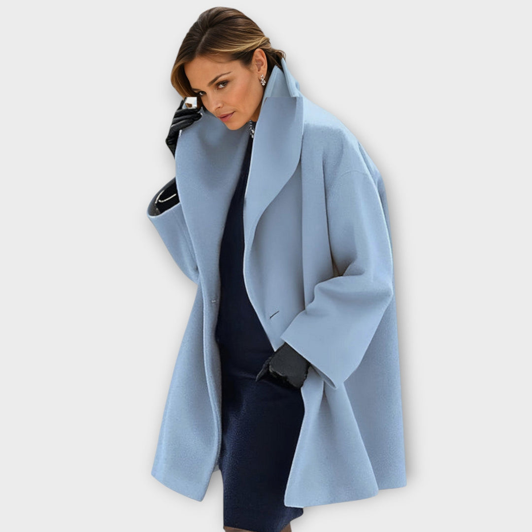 Damen Oversize-Mantel mit breitem Revers