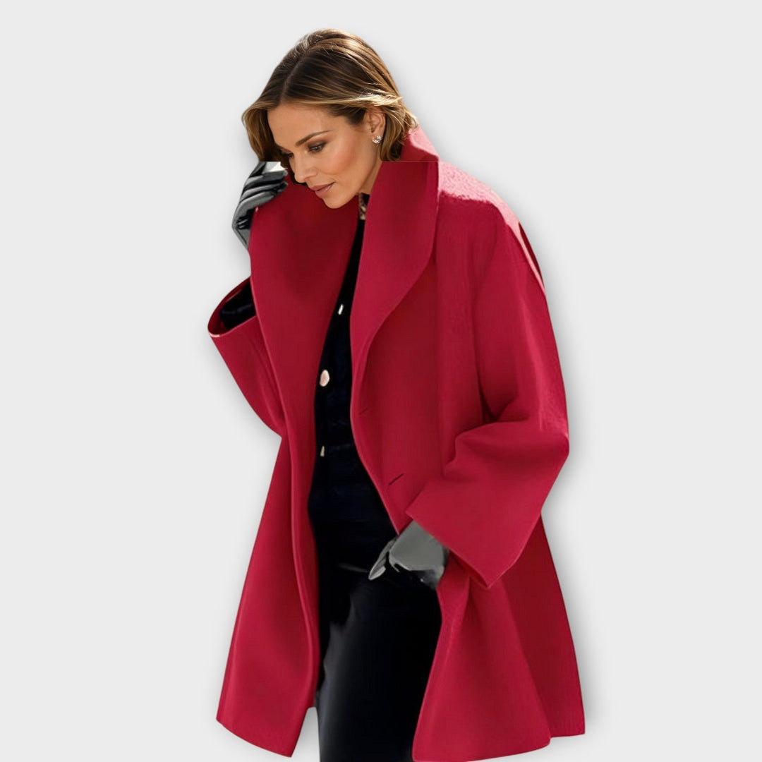 Damen Oversize-Mantel mit breitem Revers