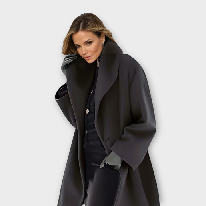 Damen Oversize-Mantel mit breitem Revers
