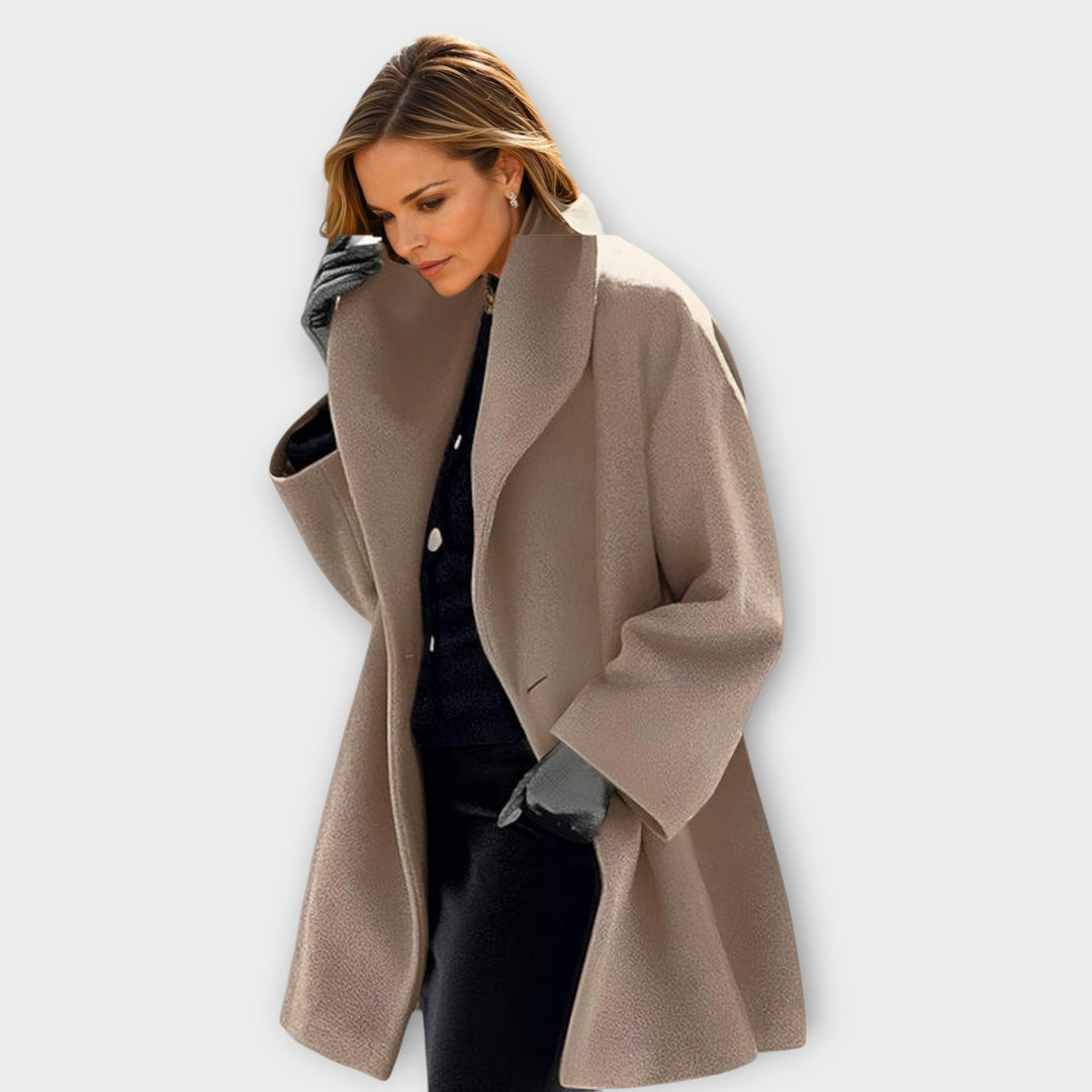 Damen Oversize-Mantel mit breitem Revers