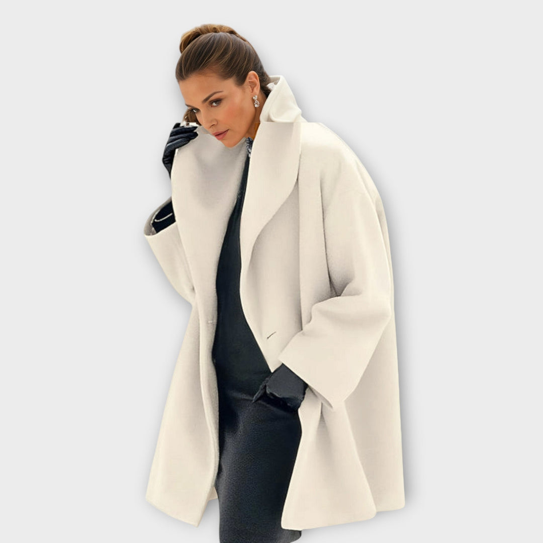 Damen Oversize-Mantel mit breitem Revers