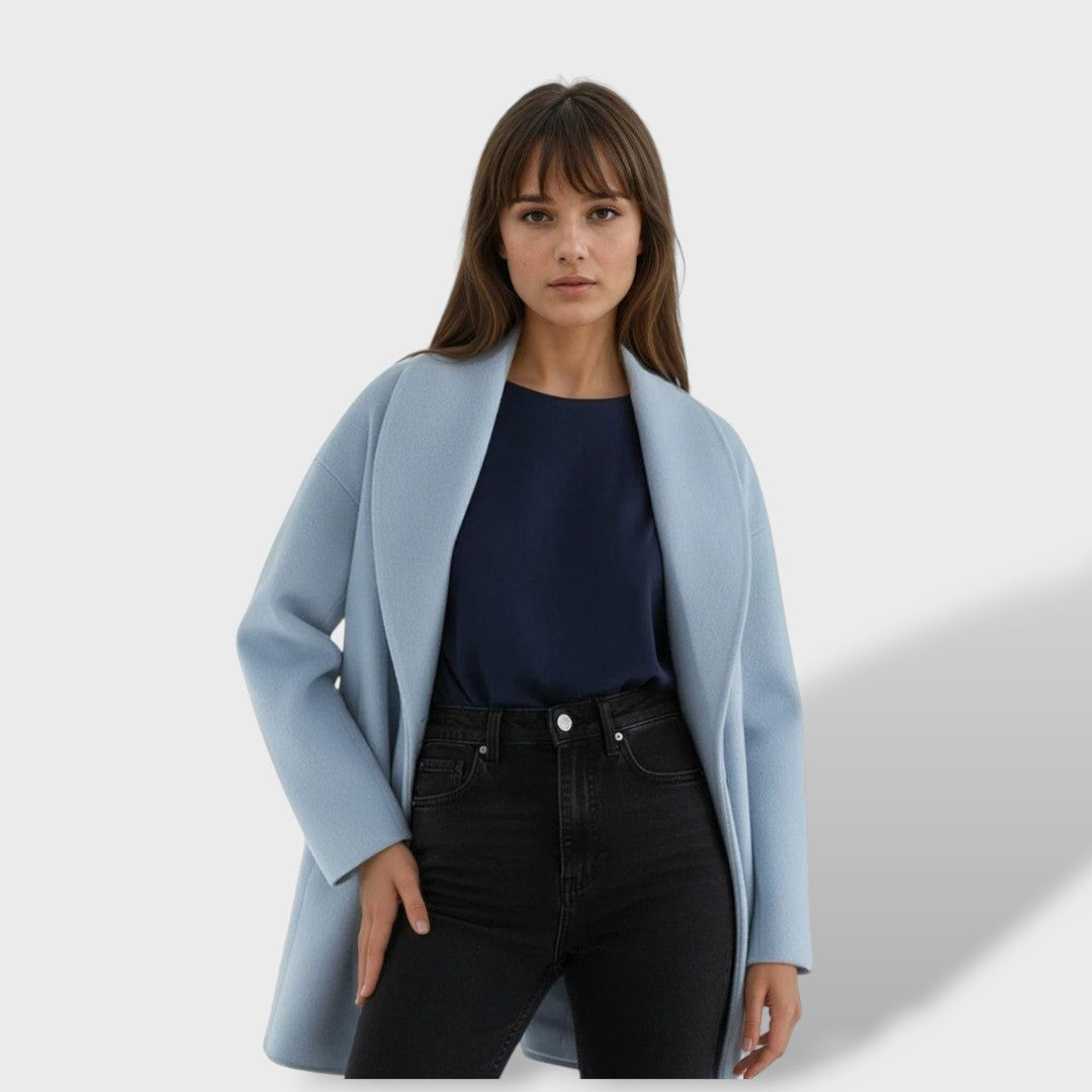 Damen Oversize-Mantel mit breitem Revers