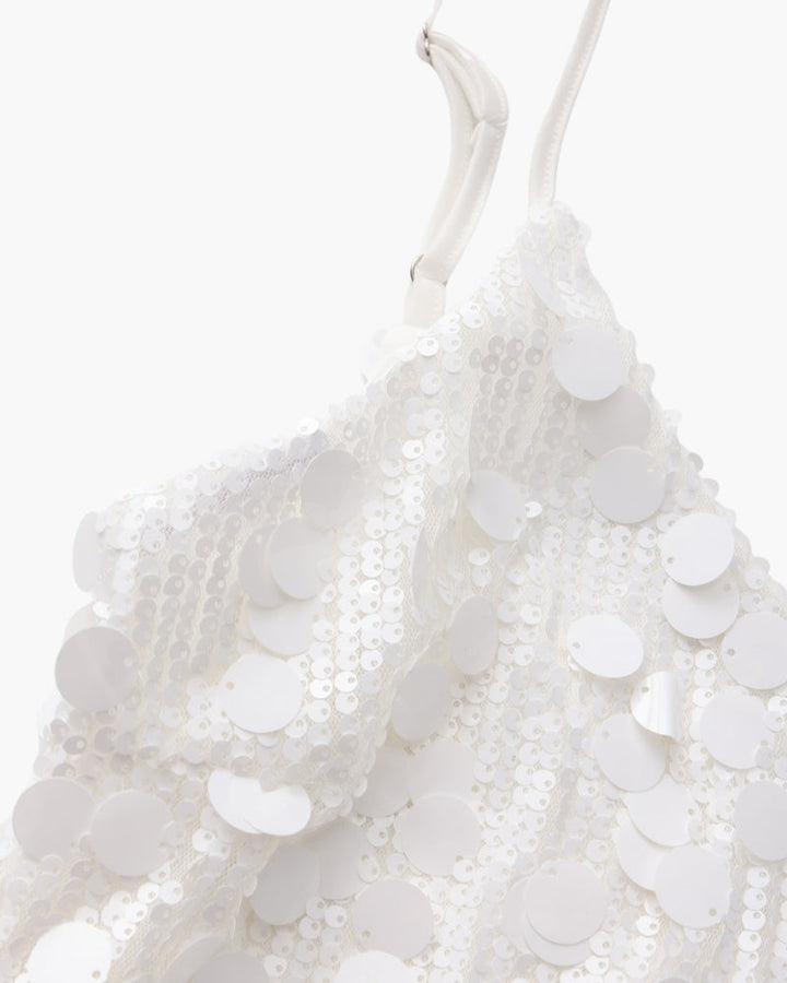 Damen Paillettenkleid in kurzer Slipform
