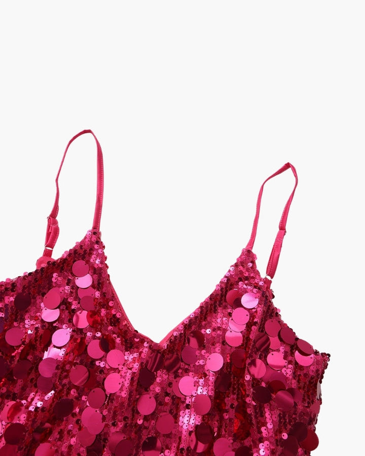 Damen Paillettenkleid mit Reissverschluss