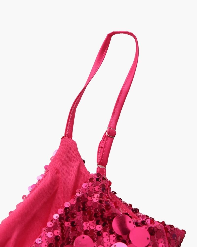 Damen Paillettenkleid mit Reissverschluss
