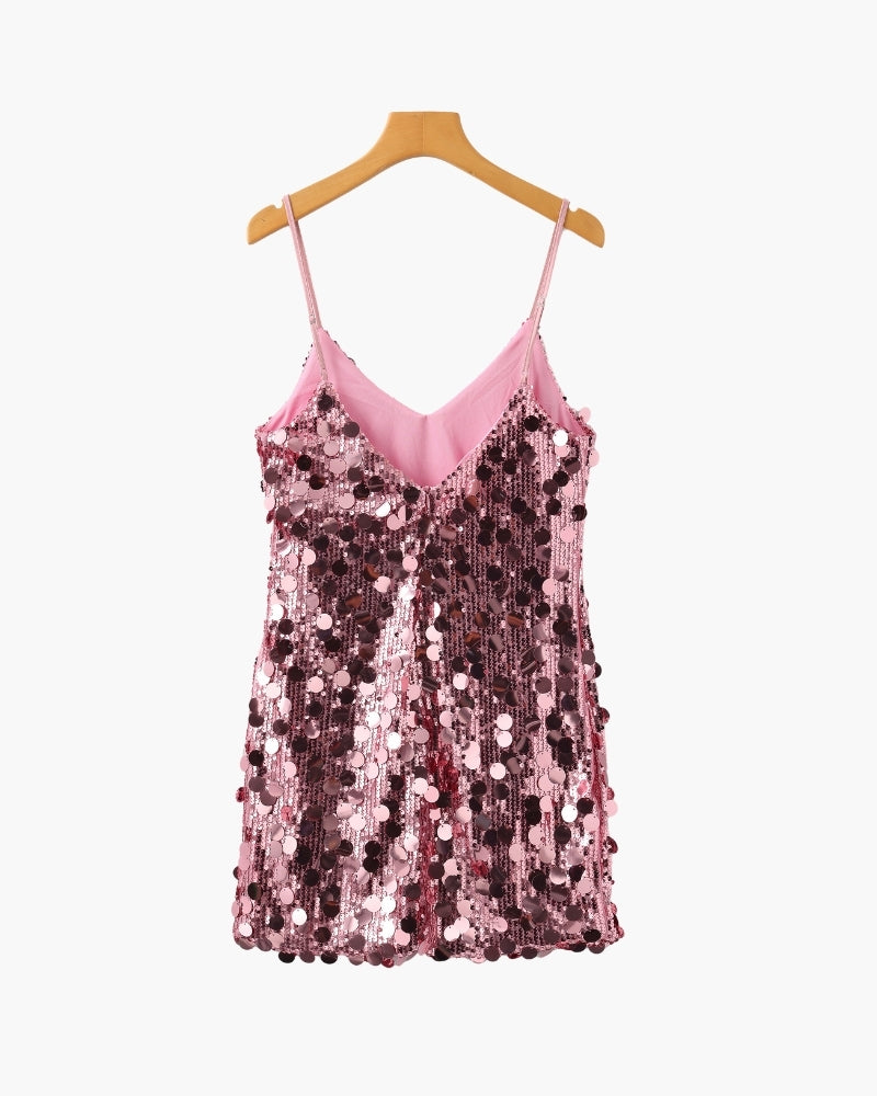 Damen Paillettenkleid mit Reissverschluss