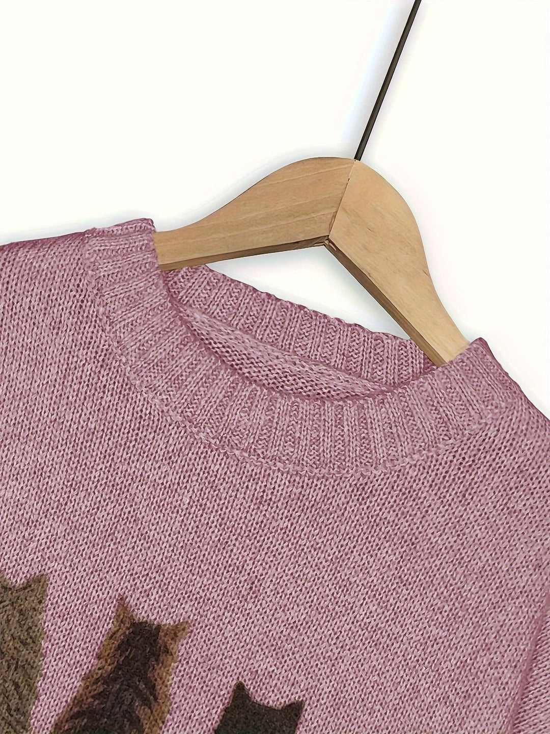 Talia | Cosy Cat-Print Jumper
