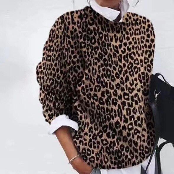 Damen Pullover mit Blumen- und Tiermustern
