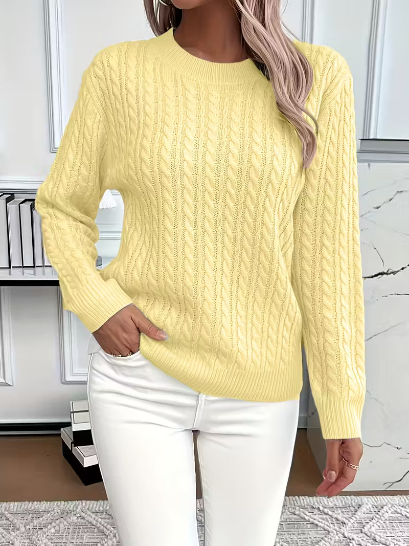 Damen Pullover mit christin für Alltag und Freizeit - Weiss