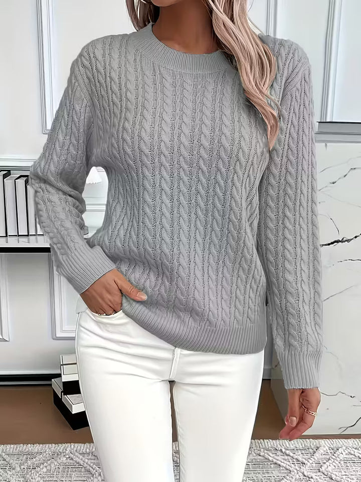 Damen Pullover mit christin für Alltag und Freizeit - Weiss