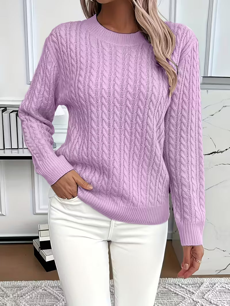 Damen Pullover mit christin für Alltag und Freizeit - Weiss