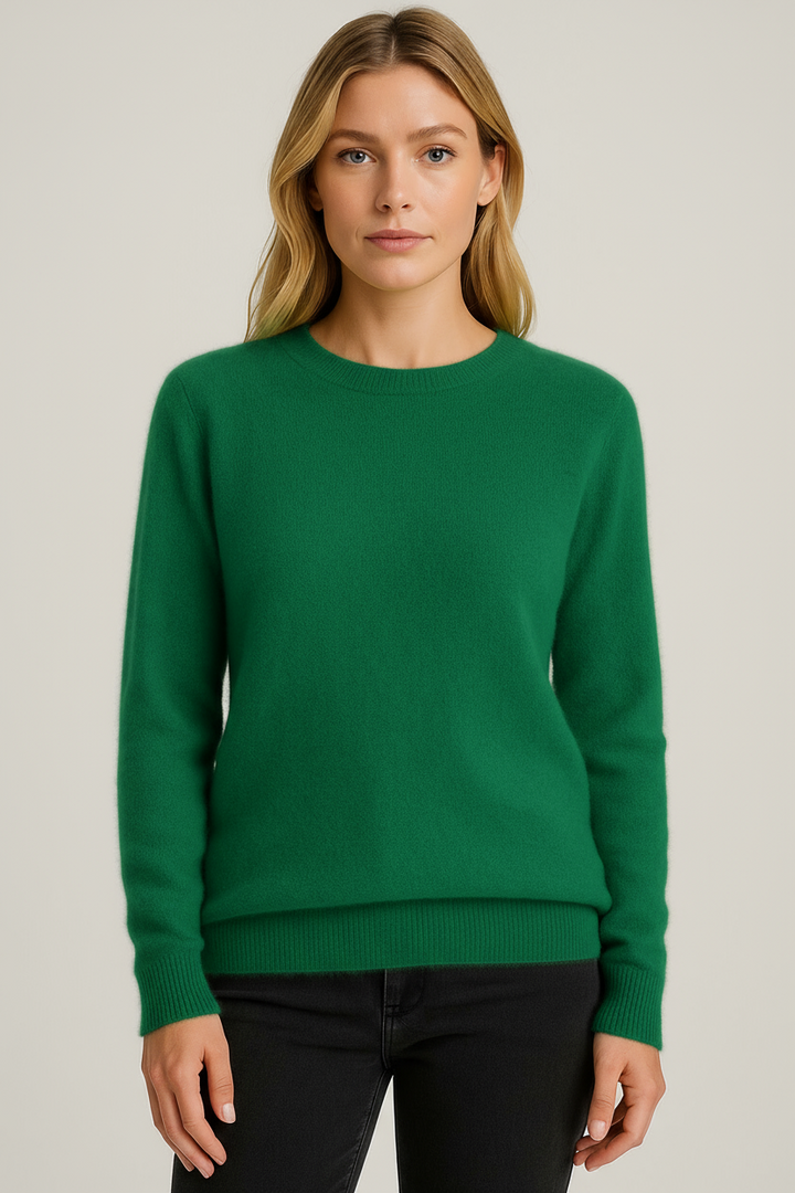 Damen Pullover mit klassischem Rundhals