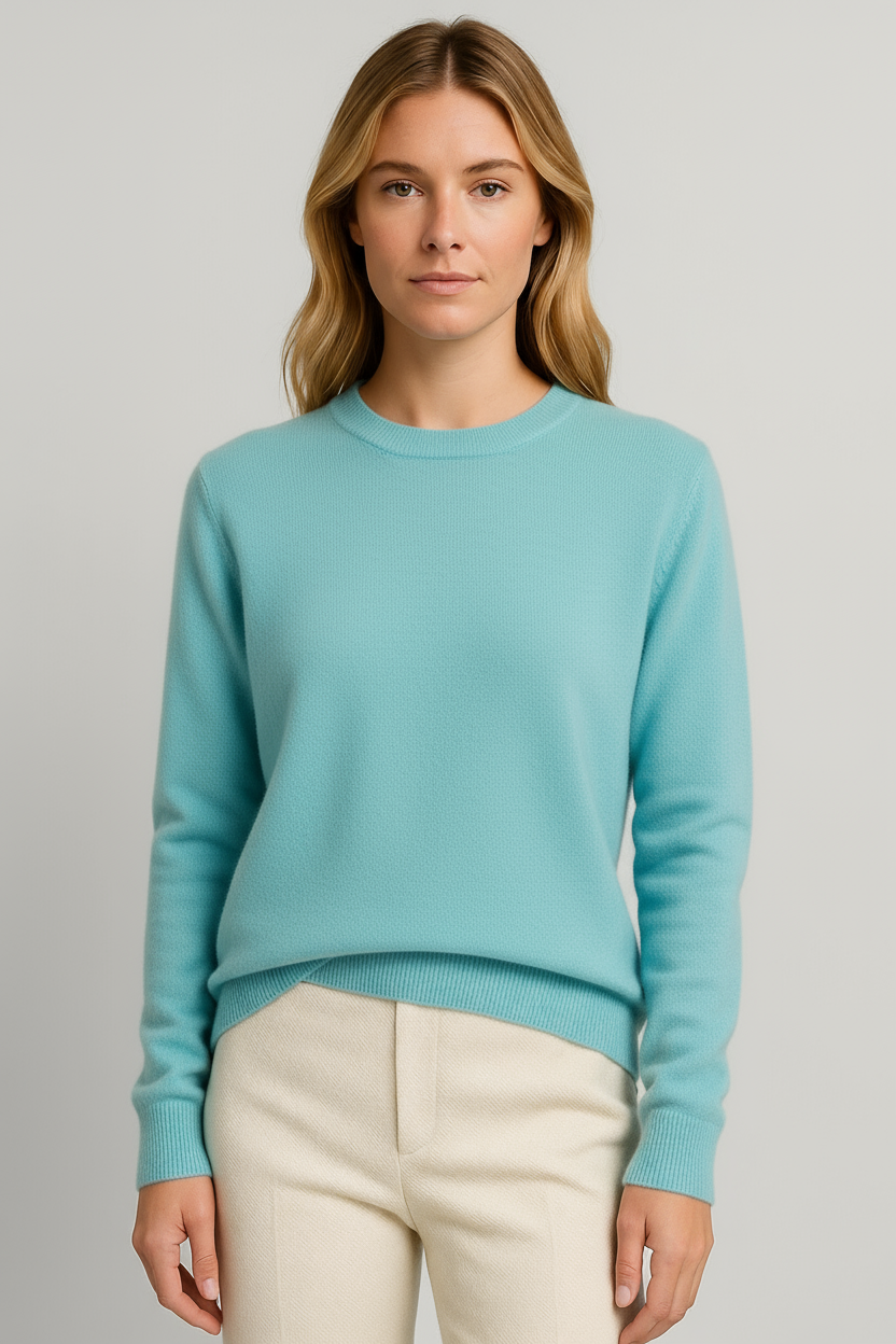 Damen Pullover mit klassischem Rundhals