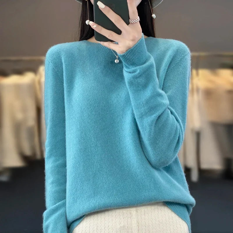 Damen Pullover mit Rundhals in vielen Farben