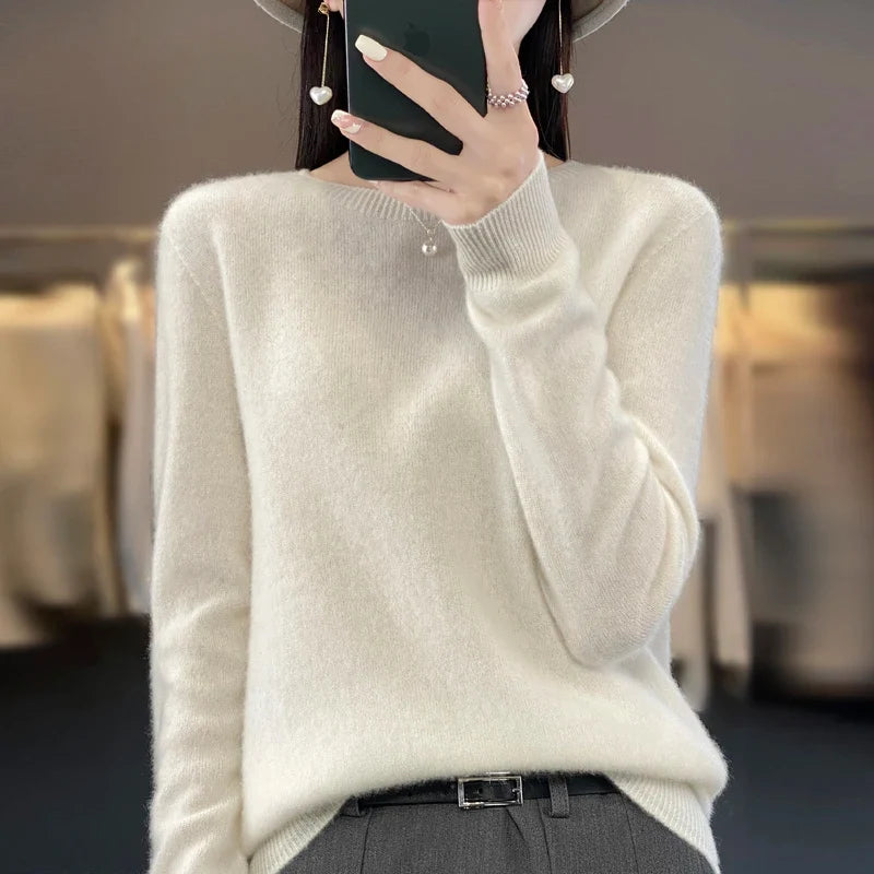Damen Pullover mit Rundhals in vielen Farben
