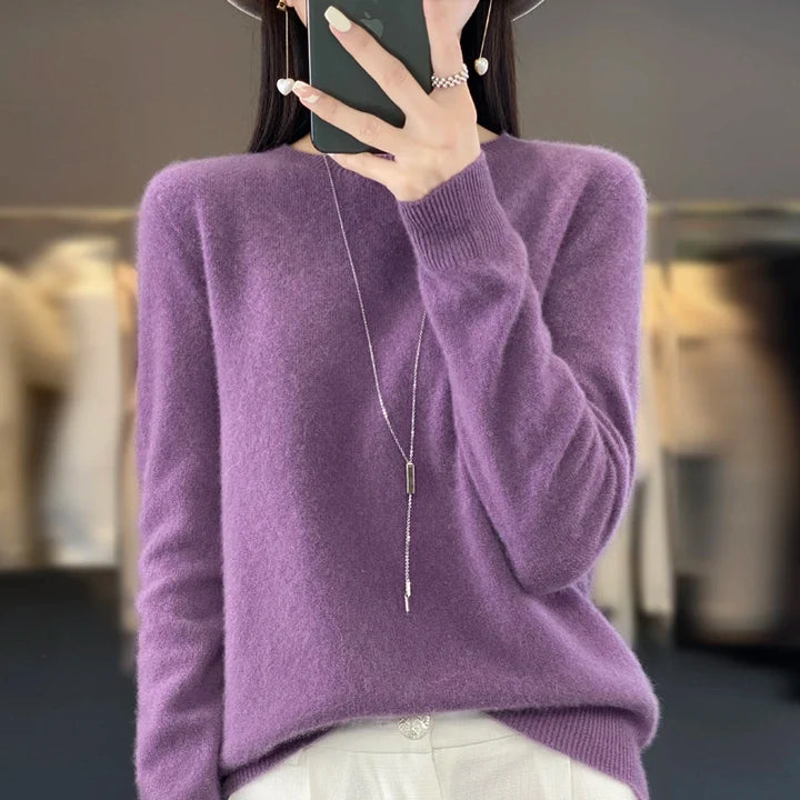 Damen Pullover mit Rundhals in vielen Farben