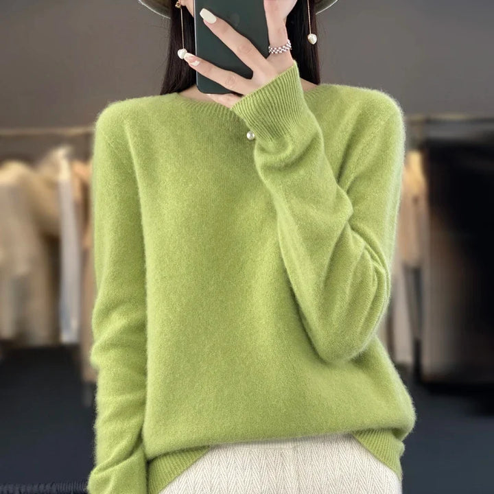 Damen Pullover mit Rundhals in vielen Farben