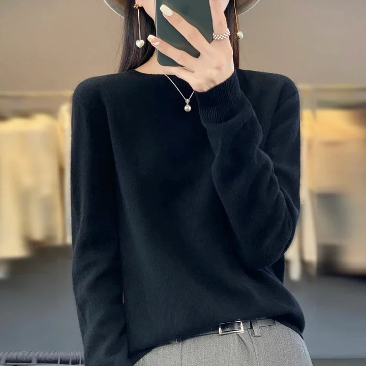 Damen Pullover mit Rundhals in vielen Farben