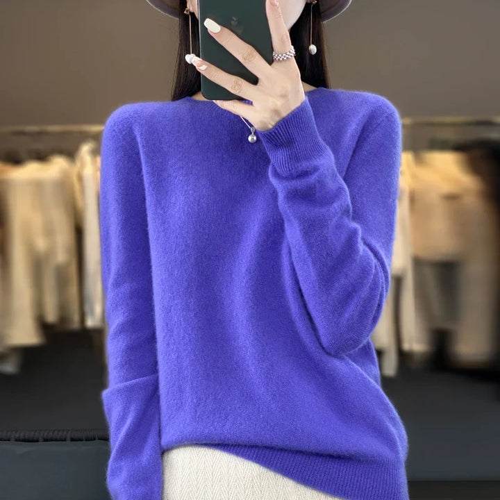 Damen Pullover mit Rundhals in vielen Farben