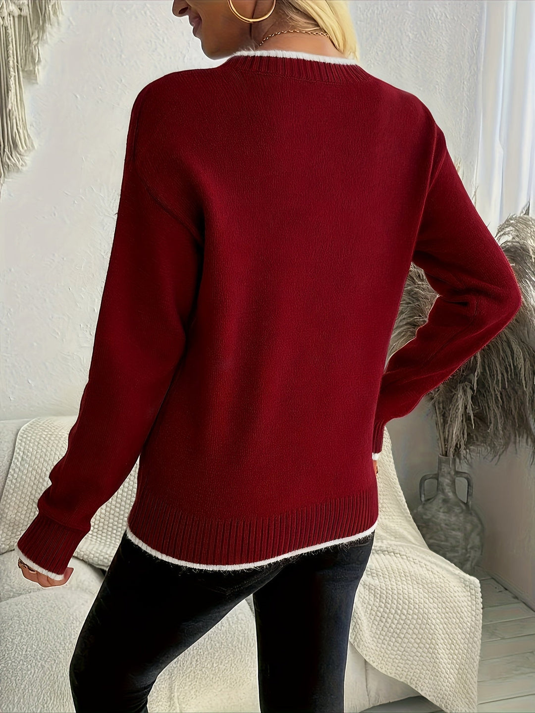 Noelle | Festive Snowflake Jumper