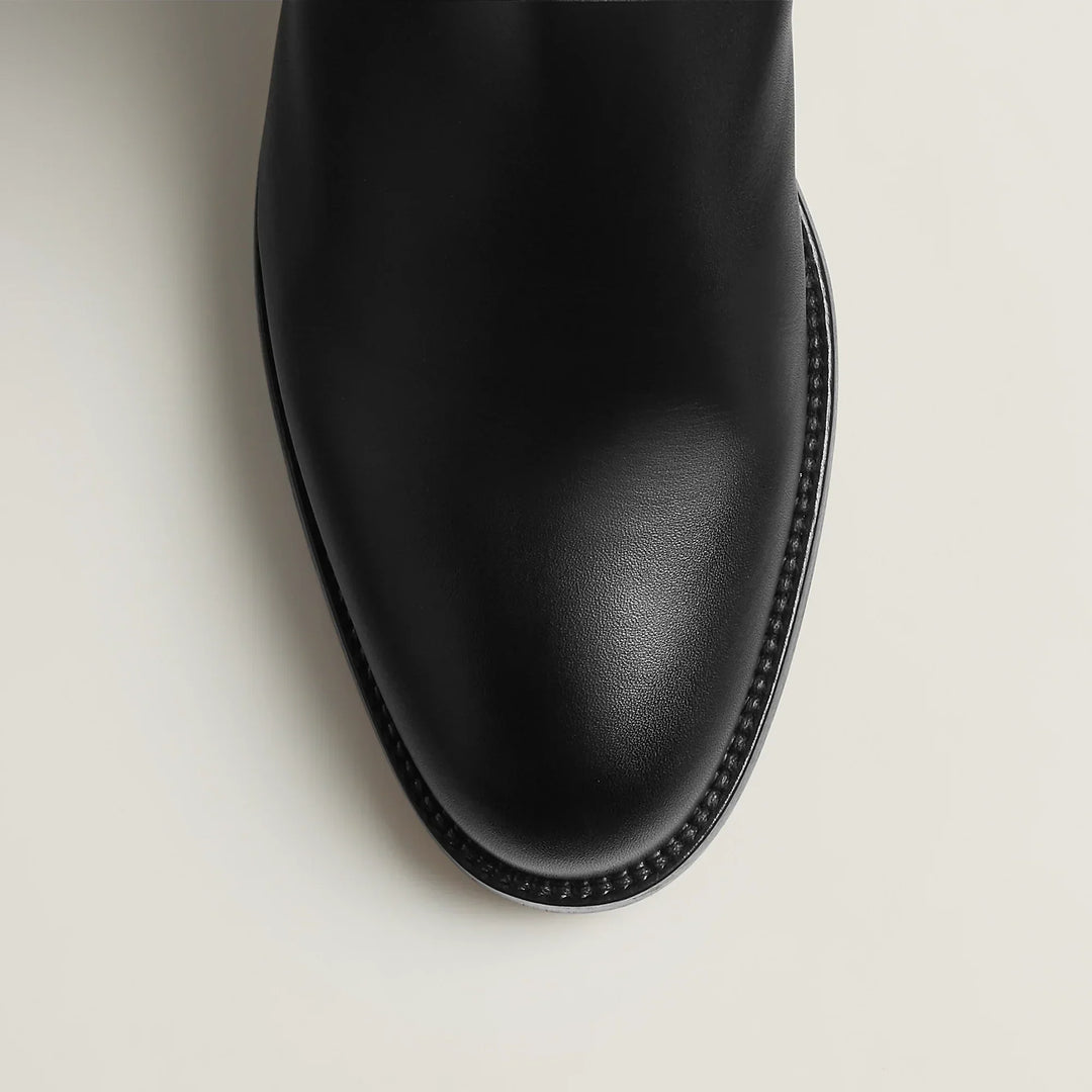Damen Reitstiefel mit hohem Schaft und Zierband