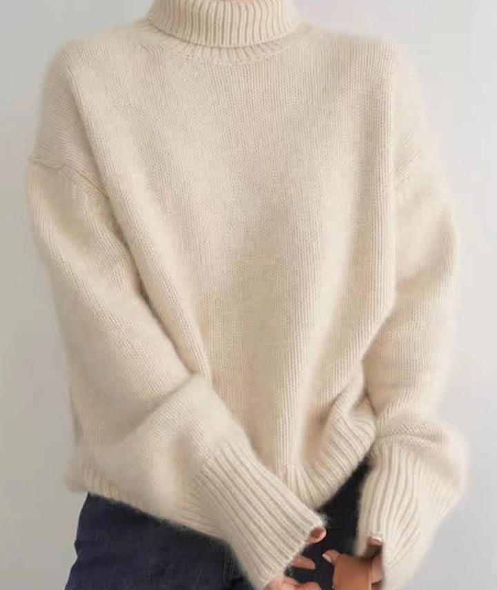 Damen Rollkragenpullover mit weitem Schnitt