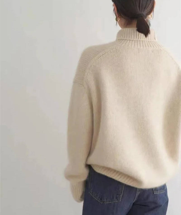 Damen Rollkragenpullover mit weitem Schnitt