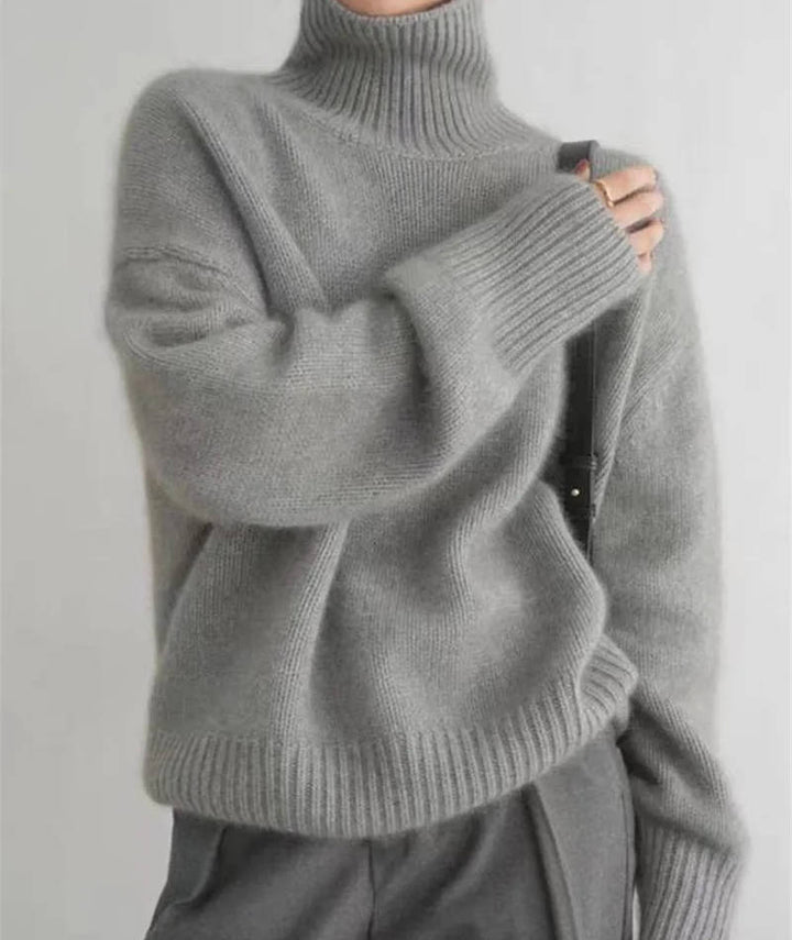 Damen Rollkragenpullover mit weitem Schnitt