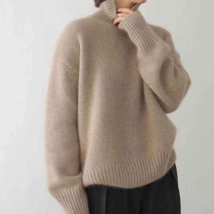 Damen Rollkragenpullover mit weitem Schnitt