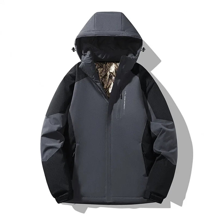 Damen Skijacke mit langen Ärmeln und Colorblock - Lila