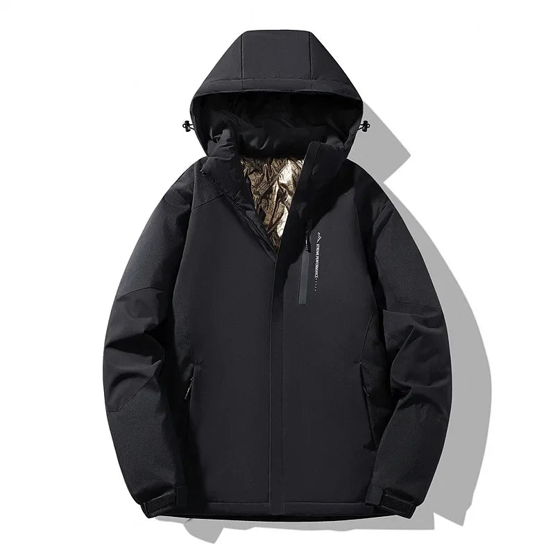 Damen Skijacke mit langen Ärmeln und Colorblock - Lila