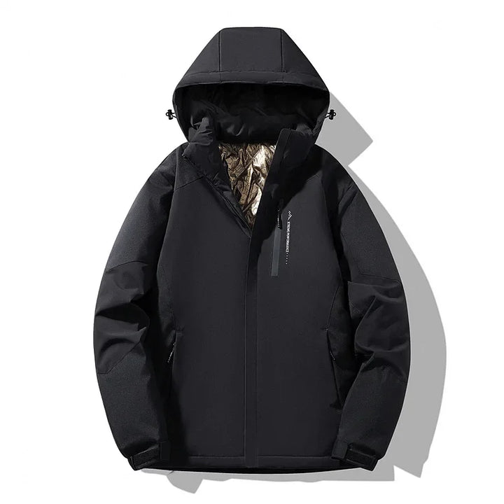 Damen Skijacke mit langen Ärmeln und Colorblock - Lila