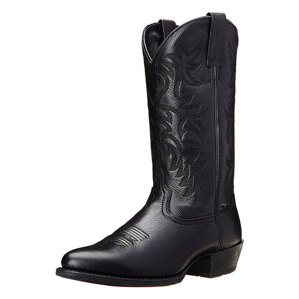 Damen Stiefel mit Westernstickerei und Blockabsatz